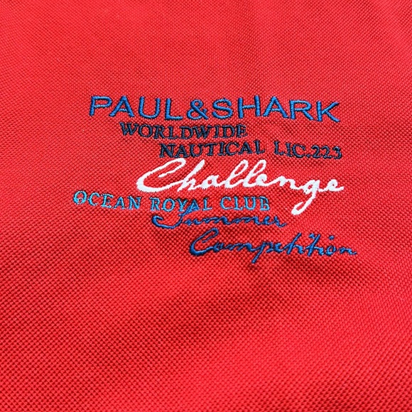 Men’s Paul & Shark Polo in red - Picture 2 of 4